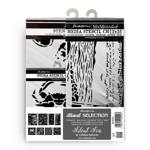 Stamperia - Schablone "Silent Sea" Stencil Assortment