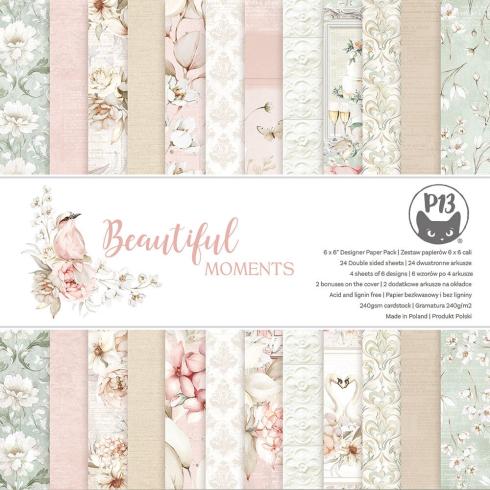 Piatek P13 - Designpapier "Beautiful Moments" Paper Pack 6x6 Inch - 24 Bogen