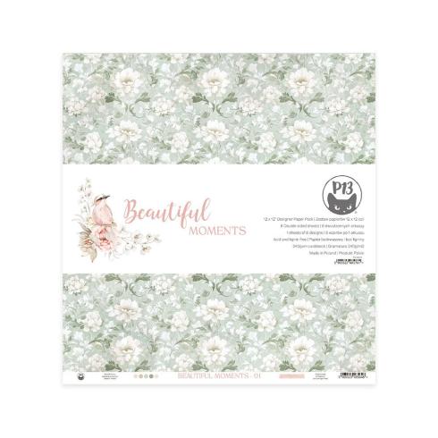 Piatek P13 - Designpapier "Beautiful Moments" Paper Pack 12x12 Inch - 6 Bogen
