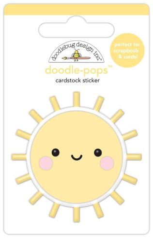 Doodlebug Design - Sticker "Butterfly Kisses Good Day Sunshine" Doodle-Pops 
