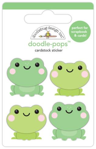 Doodlebug Design - Sticker "Butterfly Kisses Hoppy To See You" Doodle-Pops 