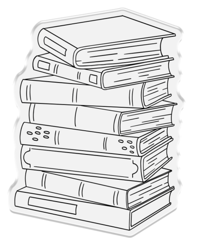 Crafters Companion - Stempel "Stack of Books" Clear Stamps