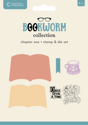 Crafters Companion - Stempelset & Stanzschablone "Chapter One" Stamp & Dies