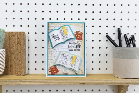 Crafters Companion - Stempelset & Stanzschablone "Chapter One" Stamp & Dies