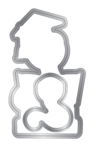 Crafters Companion - Stempelset & Stanzschablone "Cute Bookworm" Stamp & Dies