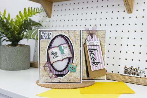 Crafters Companion - Stempelset & Stanzschablone "Read Me" Stamp & Dies