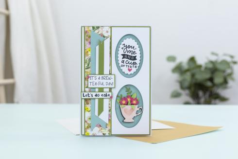 Crafters Companion - Stanzschablone "Green Tea" Dies
