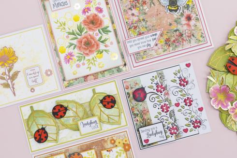 Crafters Companion - Stempelset "Ladybug Hugs" Clear Stamps