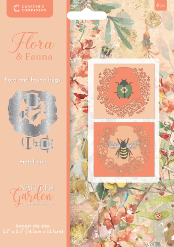 Crafters Companion - Stanzschablone "Flora & Fauna Bugs" Dies