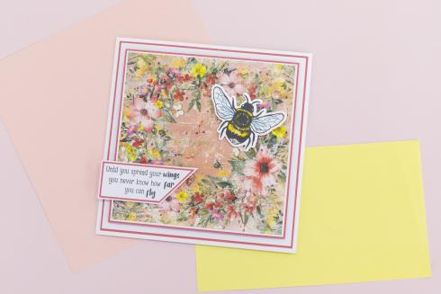 Crafters Companion - Stempelset & Stanzschablone "Fly High" Stamp & Dies
