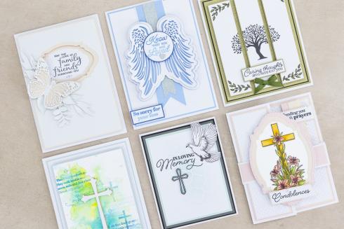 Crafters Companion - Stempelset "With Sympathy" Clear Stamps