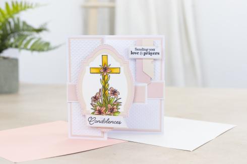 Crafters Companion - Stempelset "With Sympathy" Clear Stamps
