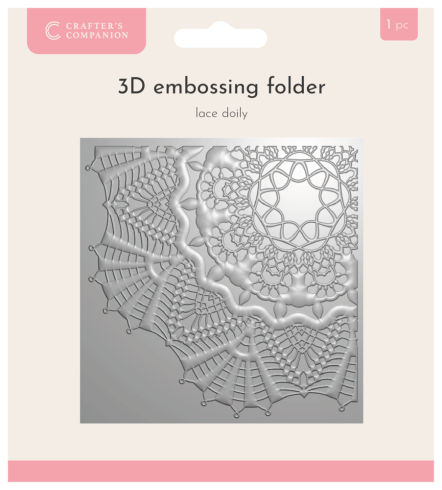 Crafters Companion - Prägefolder "Lace Doily" 3D Embossingfolder