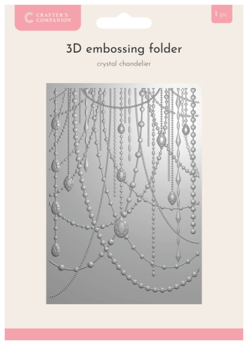 Crafters Companion - Prägefolder "Crystal Chandelier" 3D Embossingfolder