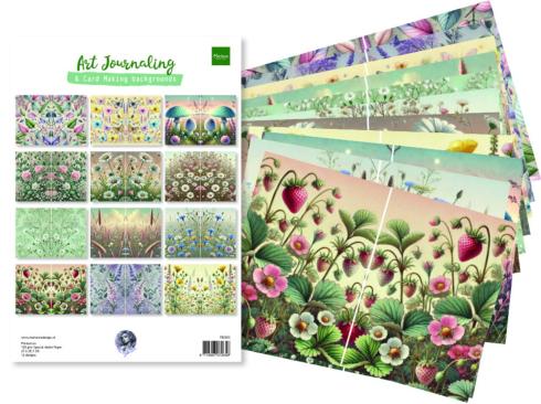 Marianne Design - Designpapier "Art Journaling" Paper Pad A4 - 12 Bogen 