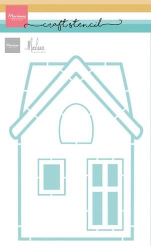 Marianne Design - Schablone 14,9x21cm "House" Stencil