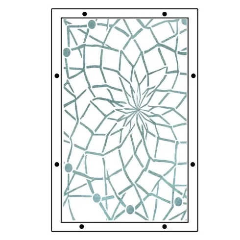 Sizzix - Schablone & Stempelset "Dreamscape" Stencil &  Clear Stamps by Vic Hollins