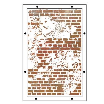 Sizzix - Schablone & Stempelset "City Life" Stencil &  Clear Stamps by Vic Hollins
