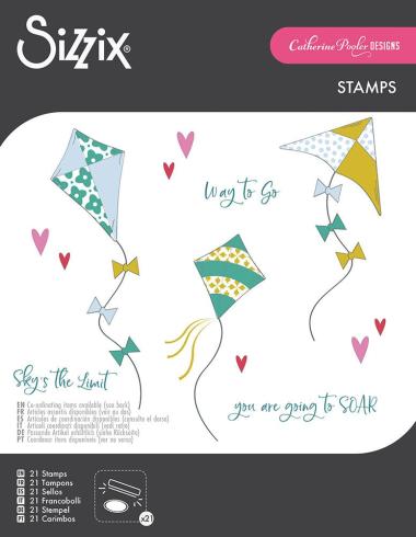 Sizzix - Stempelset "Sky's the Limit" Clear Stamps Design by Catherine Pooler