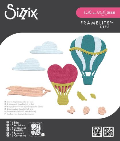 Sizzix - Stanzschablone "Up and Away #2" Framelits Craft Dies Design by Catherine Pooler