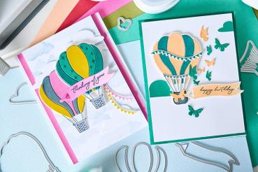 Sizzix - Schablone "In the Clouds" Layered Stencil Design by Catherine Pooler
