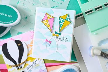 Sizzix - Schablone "In the Clouds" Layered Stencil Design by Catherine Pooler