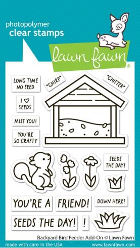 Lawn Fawn - Stempelset "Backyard Bird Feeder" Clear Stamp Add-On