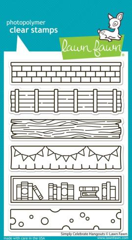 Lawn Fawn - Stempelset "Simply Celebrate Hangouts" Clear Stamp