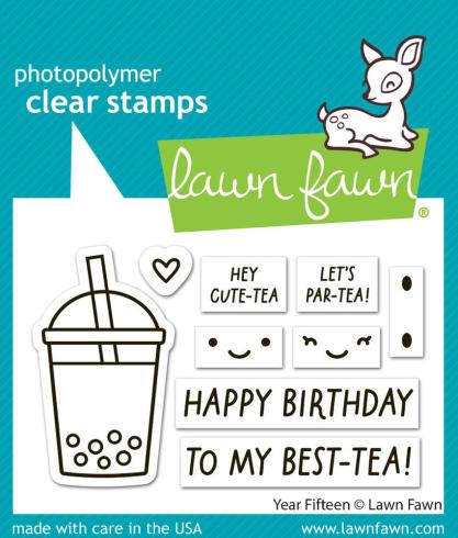 Lawn Fawn - Stempelset "Year Fifteen" Clear Stamp