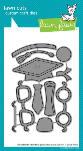 Lawn Fawn - Stanzschablone "Woodland Critter Huggers Graduation" Add-on Die