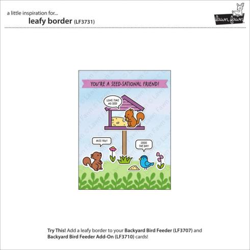 Lawn Fawn - Stanzschablone "Leafy Border" Dies