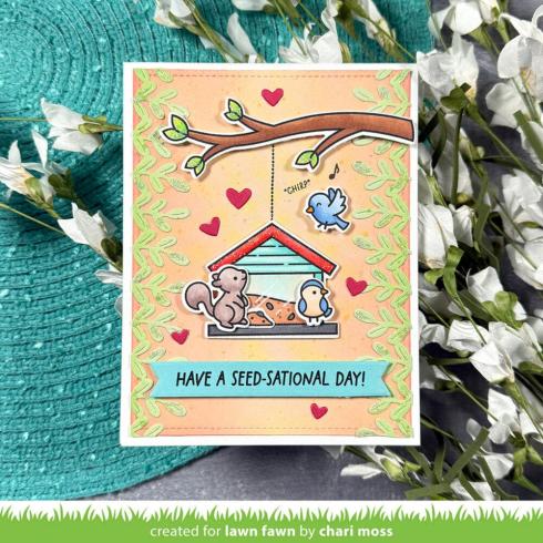 Lawn Fawn - Stanzschablone "Leafy Border" Dies