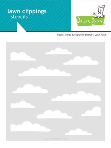 Lawn Fawn - Schablone "Stratus Cloud" Stencil