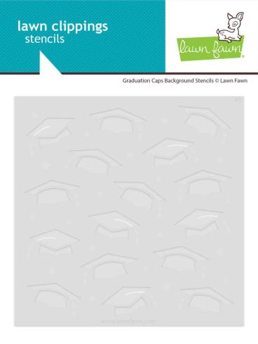 Lawn Fawn - Schablone "Graduation Caps" Stencil