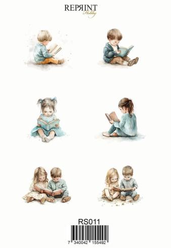 Reprint - Aufkleber "Children" Sticker 10x21cm - 1 Bogen
