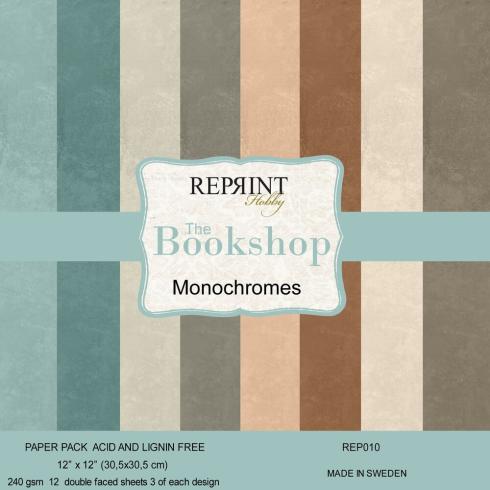 Reprint - Cardstock "The Bookshop" 12x12 Inch - 12 Bogen
