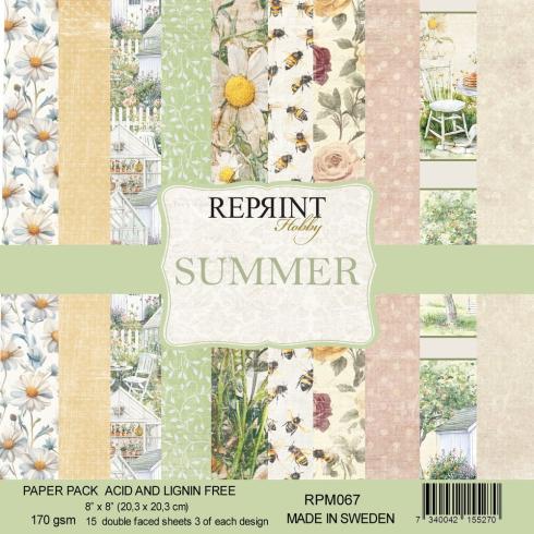 Reprint - Designpapier "Summer" Paper Pack 8x8 Inch - 15 Bogen
