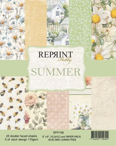 Reprint - Designpapier "Summer" Paper Pack 6x6 Inch - 20 Bogen
