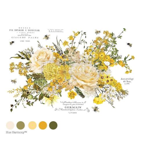 Re-Design with Prima - Transfer Aufkleber 24x35 Inch "Sunlit Serenade" Decor Transfer 4 Bogen 