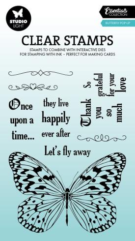 Studio Light - Stempelset "Butterfly Pop-Up" Clear Stamps