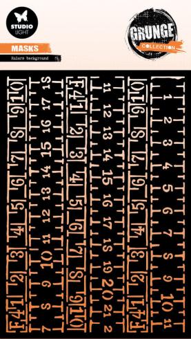 Studio Light - Schablone "Rulers Background" Stencil Grunge Collection
