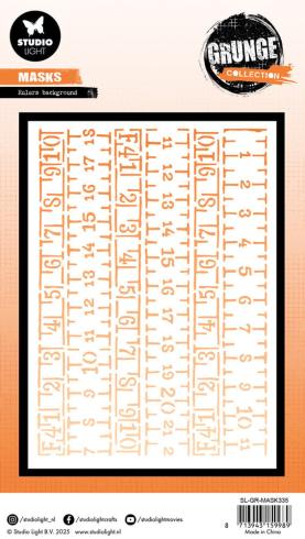 Studio Light - Schablone "Rulers Background" Stencil Grunge Collection