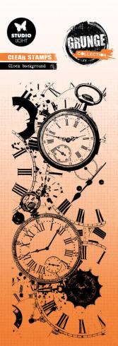 Studio Light - Stempel "Clock Background" Clear Stamps Grunge Collection