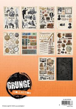 Studio Light - Stanzteile "Grunge" Die Cut Block - 20 Bogen