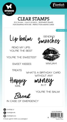 Studio Light - Stempelset "Lip Balm" Clear Stamps