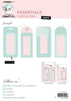 Creative Craft Lab - Studio Light - Stanzschablone "Labels" Dies