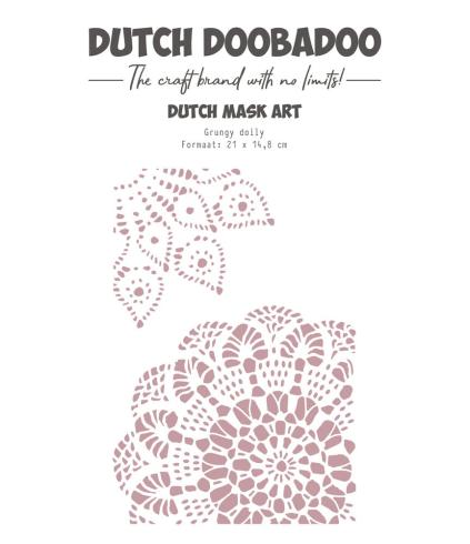 Dutch Doobadoo - Schablone A5 "Grunge Doily" Stencil - Dutch Mask Art