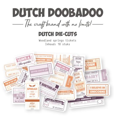 Dutch Doobadoo - Stanzteile "Tickets" Die Cuts