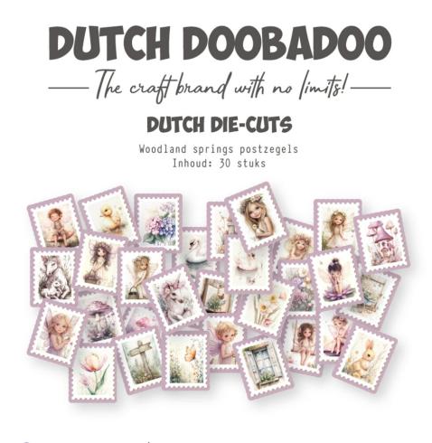 Dutch Doobadoo - Stanzteile "Spring Poststamps" Die Cuts