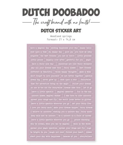 Dutch Doobadoo - Aufkleber "Woodland Springs" Sticker